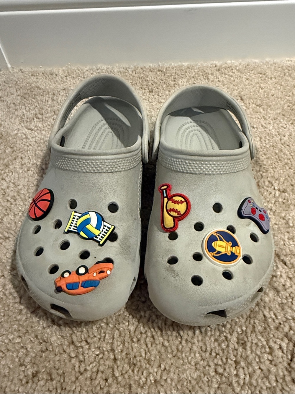Clog Shoes with Sports Charms